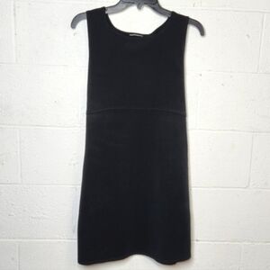 Black Sleeveless Dress With Tieback